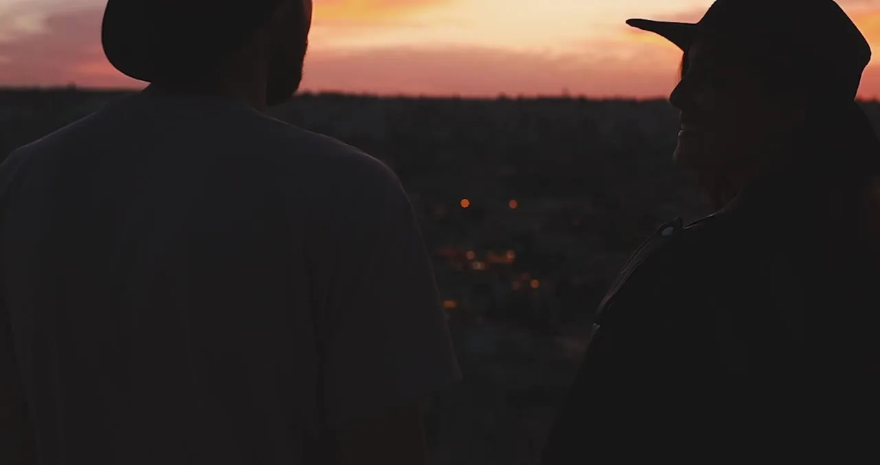 Couple enjoying a surprise date night